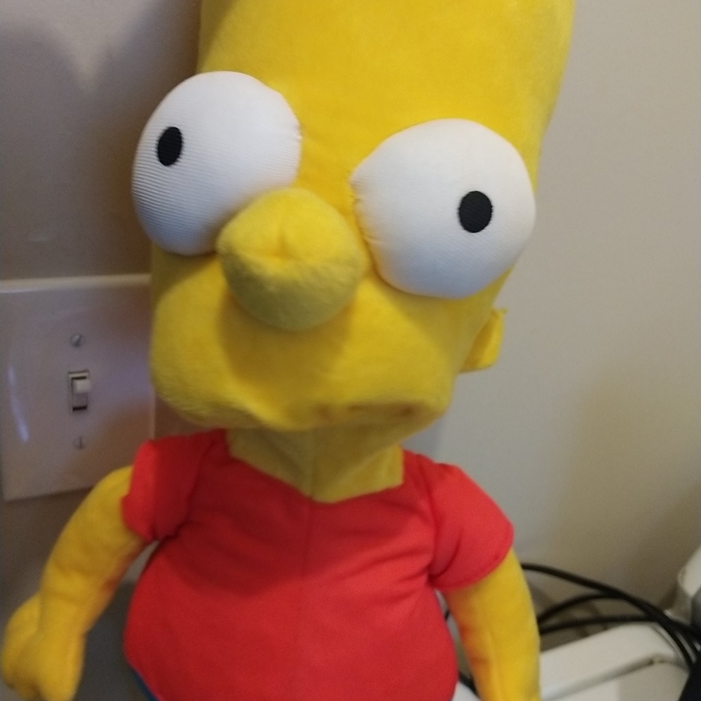 The Simpsons 2005 Nanco Bart Simpson Plush Toy.